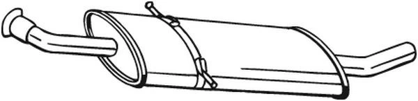 Vidurinis duslintuvas BOSAL 175-017