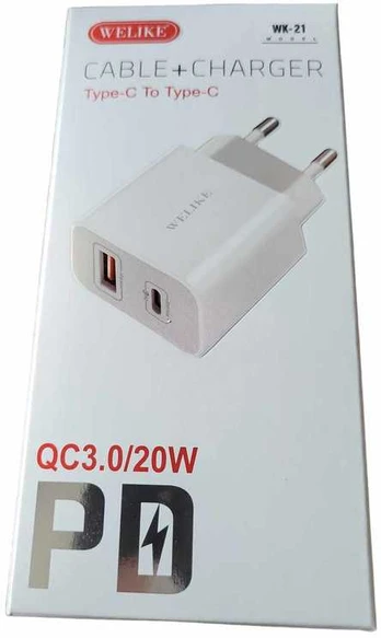 Type-C ir USB kroviklis 20W