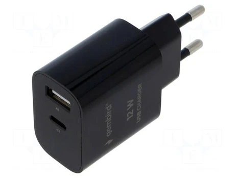 Power supply: switching | mains,plug-in | 5VDC | 2.4A | 12W | black