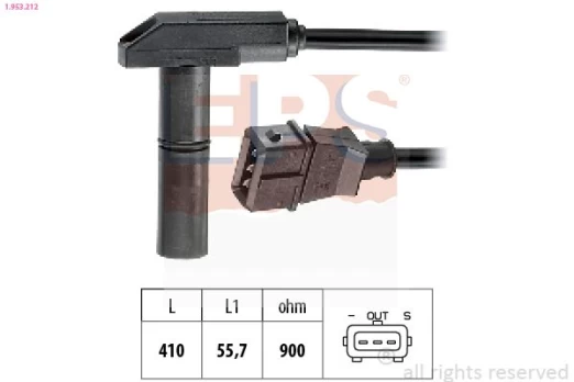Jutiklis, alkūninio veleno impulsas EPS 1.953.212