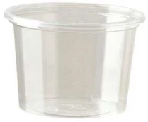Multi Dressingbæger 100 ml Ø70x47 mm Rundt PS Klar,100 stk/pk
