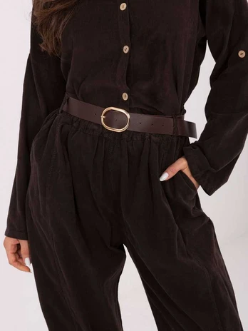 Italy Moda Kelnės-IT-SP-258009.83-ciemny ruda