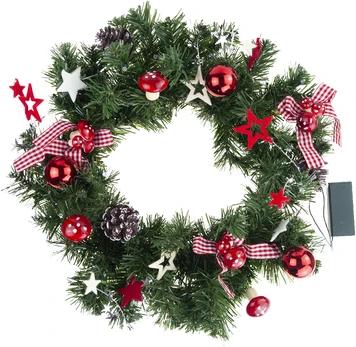 Kalėdinis vainikas su LED, 40 cm