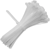 Kabelių dėtuvė Qoltec Reusable Self-Locking Cable Ties, 300 x 7.2 mm, 100 vnt., balta kaina