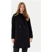 Marella Vilnonis paltas Good 2523016031 Juoda Regular Fit
