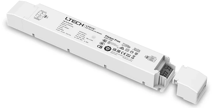 75W LED maitinimo šaltinis 24V, 3.125A, TRIAC, ELV, PUSH-DIM, PWM tipo išėjimas, LTECH