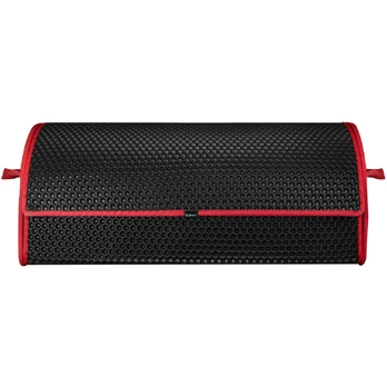Bagažinės daiktadėžė EVAtech PRO L 32x75x30 cm - juoda / raudoni kraštai