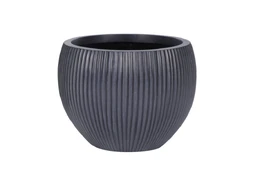 Vazonas Domoletti LT14764-2S, keramika/molis, Ø 37 cm, antracito kaina