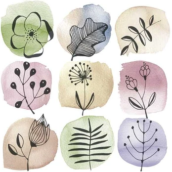 Servetėlės „Flower Flora Stamps“, 20 vnt., 33x33 cm