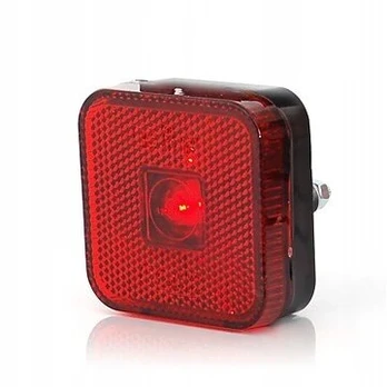 Led galinis gabaritinis žibintas, raudonas, kvadratinis (304)