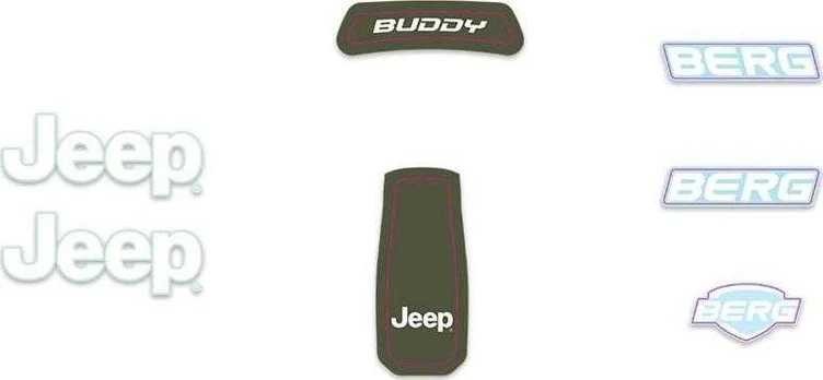 Berg Buddy 2.0 - Sticker set Jeep