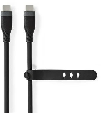 Kabelis USB Nedis USB-C - USB-C 1.5 m Juodas (CCGB60820BK15)