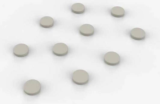 Lintex whiteboard magnets, 10 pcs, pilkas