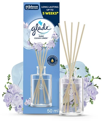 Glade Reeds Pure Clean Linen stick diffuser 50 ml