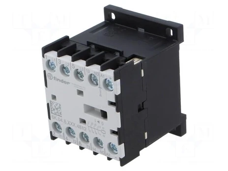 Contactor: 4-pole | NO x3 + NO | 24VAC | 12A | for DIN rail mounting