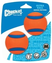Chuckit - Ultra Ball M 6 cm 2 Pack - (CHUC17001) kaina