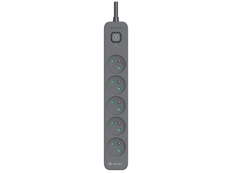 Tracer 47813 Super Line+ Graphite 1.5m (5 outlets )