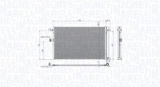 Kondensatorius, oro kondicionierius MAGNETI MARELLI 350203104900