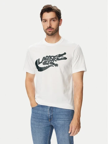 Lacoste Marškinėliai TH9990 Balta Classic Fit