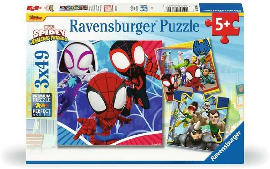 Ravensburger - Puzzle Spidey's Adventures 3x49p