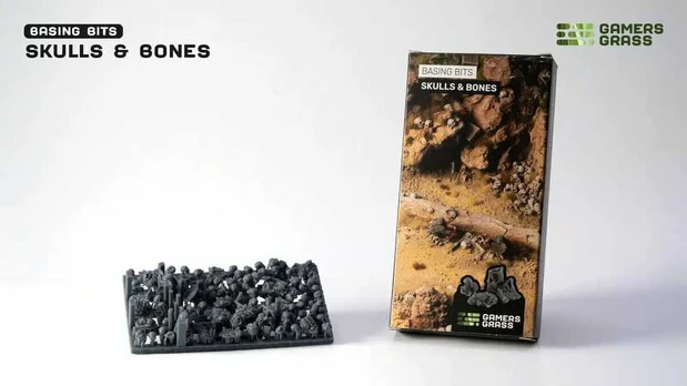 Gamers Grass „Basing Bits“ – kaukolės ir kaulai