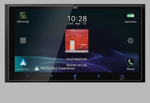 Automagnetola JVC, KW-M795DBW 2-DIN AV grotuvas su 6.92" ekranu, Bluetooth