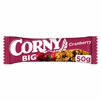 Javainių batonėlis CORNY BIG, spanguolių, 50 g