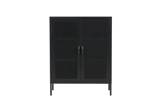 Misha - Low cabinet mesh doors - Black