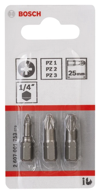 Bosch Antgalių mažas kompl. 3vn Extra Hart