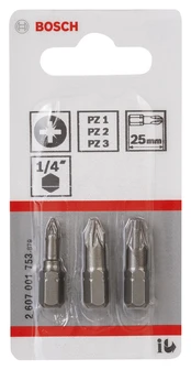 Bosch Antgalių mažas kompl. 3vn Extra Hart kaina