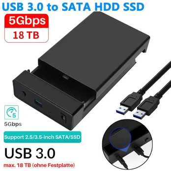Išorinis HDD dėklas USB 3.0, 2.5–3.5″