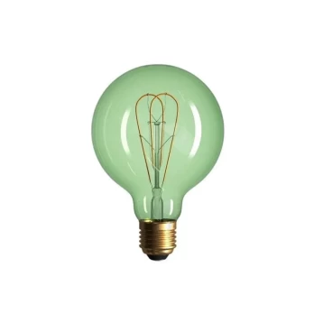 5W E27 LED lemputė Vintage Curved SMERALDO G95