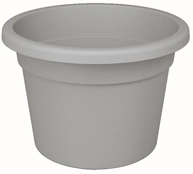 Plastikinis vazonas PREMIUM, pilkos sp., 21,9 x 15,7 cm.