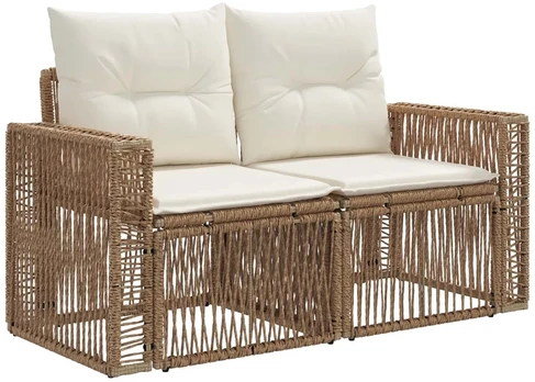 Sodo sofa 2-Vietų skaičius Smėlio poliratanas