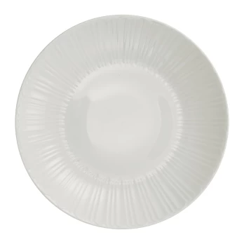 Sriubos lėkštė AMBITION Perla, baltos sp., porcelianas, 21,5 cm