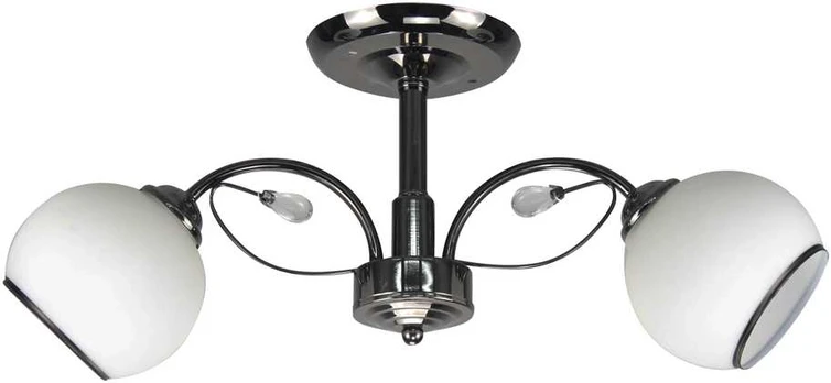 GRAPHITE CEILING LAMP PEARL Juodas 2X40 E27 Baltas LAMP