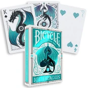 Ice Dragon žaidimo kortos Bicycle kaina