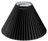 Nielsen_Light PLISSESKÆRM EMMA PISO VÆG/PENDEL SIDE 21 CM SORT