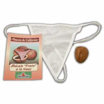 Diablo Picante Walnut Gift Box with Hidden Red Thong, Realistic Design