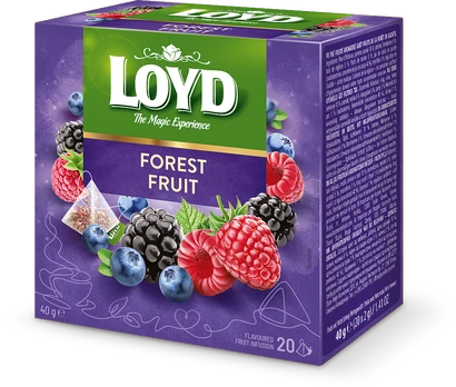 Vaisinė arbata LOYD, miško uogų skonio, 20 x 2g