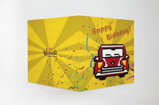 Happy Birthday (Retro Car) WC0275