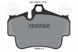 Stabdžių trinkelių rinkinys, diskinis stabdys TEXTAR 2404903 kaina