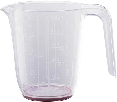 Jug with measuring cup and anti-slip function 0.5L mix colour
