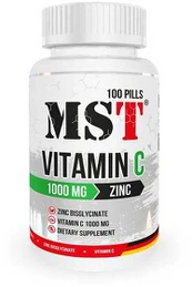 MST Vitaminas C 1000 + Cinkas 100 Tablečių
