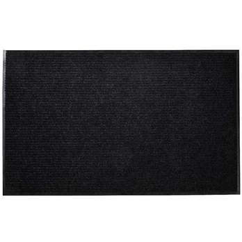 Juodas pvc durų kilimėlis, 90 x 150 cm