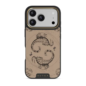 Scorpio - iPhone 17 Pro Case, Elite Dark (MagSafe) / Gold / Beige