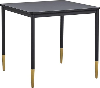 Valgomojo stalas Beliani 80 x 80 cm juodas SHALFORD
