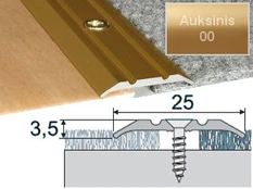 Profilis Effector A12 sujungimo | auksinis 270 cm 25x2 mm
