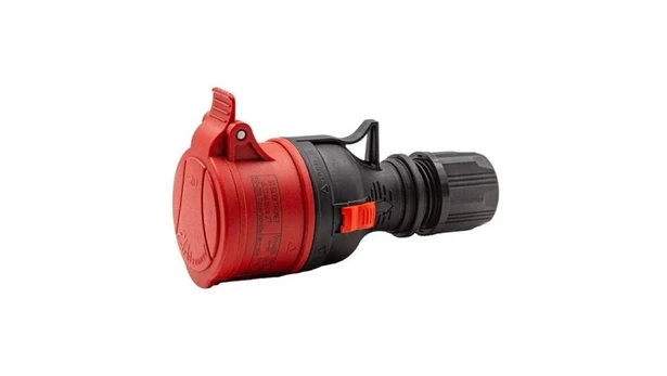 Elektromet Lizdas przenośne proste GPP 32/4 TYP B Juodas 921888
