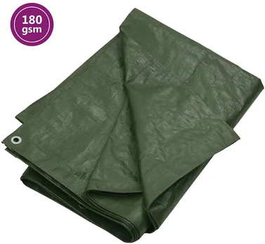 Tentas, žalios spalvos, 8x10m, 180g/m²